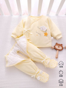 Autumn Winter Baby Clothes Set Newborn Infant Pure Cotton Separate Body Little Baby a Class Cotton Coat Jacket Winter Outfit