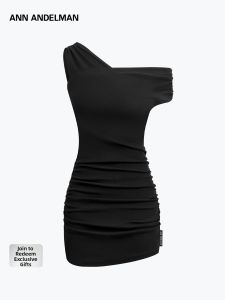 ANN ANDELMAN | Off-Shoulder Ruched Fitted French Dress