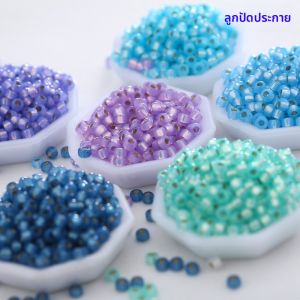 ลูกปัดมิยูกิ 15 มม ซีรีส์สีเงิน รุ่นนิมฟ์ ทำมือ ออร์แกนิค ลูกปัดแก้ว อุปกรณ์ DIY สำหรับทำเครื่องประดับแฟชั่น หลวม เม็ด