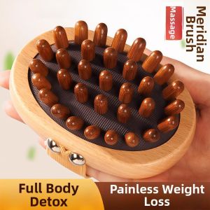 Acupoint Massage Abdominal Gua Sha Brush Wooden