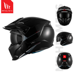 MT Helmets | Men and Women Four Season Rally Offroad Full Face Vintage Helmet