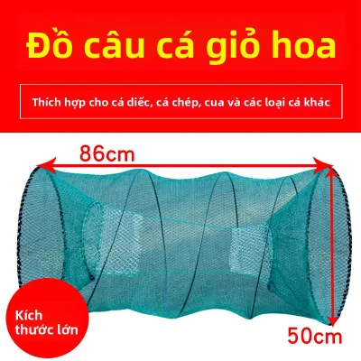 QIONGQI | Lưới Đánh Cá Gấp Cho Cá Chép và Cá Trạch
