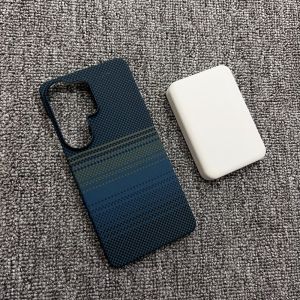 szhaiyu | Carbon Fiber Kevlar Pattern Phone Case for Samsung Galaxy S26 Ultra S25 S24 S23 Plus for Magsafe Magnetic Wireless Charge Cover