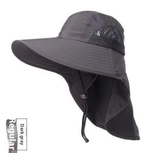 Mũ chống nắng mùa hè gấu bay với mũ có vành che cổ và thông gió bằng lưới