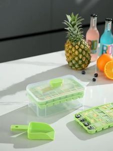 MY [Ready Stock] Ice-making box One click demolding DIY Ice Grid Ice tray mold Storage box Food grade small ice maker
