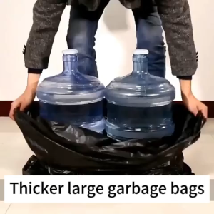 BUY 1 TAKE 1 Makapal Garbage BagPlastic trash bagRoll garbage bag 100pcsPlastic trash bag Black enlarged thicken for Home Office Kitchen Use(Small/Medium/Large/XL/XXL)