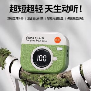 Retro Camera Short Handle Wireless Bluetooth Earphones High Sound Quality Noise Reduction Sports Super Long Battery Life