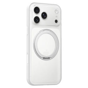 Luxury 360° Rotating Magnetic Ring Stand Case for MagSafe for iPhone 17 16 Pro Max 17 Matte Transparent Shockproof Phone Cover