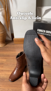Sepatu Boot Wanita High Luxury Kulit Boots Premium Vidha BV2002