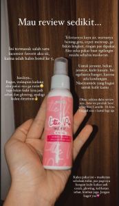 Camille Beauty Spray Face Mist Glowing Mencerahkan