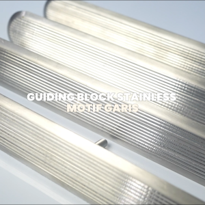 FUTAKE - Guiding Block Stainless Motig Garis Jalur Pemandu Disabilitas Tunanetra