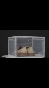 PP Magnetic Shoe Box Transparent Storage Shoe Box Hard Plastic Shoe Box Figures Dolls Organizer