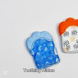 Beeson Gigit Teether Bayi Sarung Tangan / Baby Glove Mitten Teether Food Grade Silicone Teething BPA Free 80807