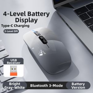 GUFAN | Wireless Bluetooth Silent 3-Mode Mouse for Laptop and Tablet