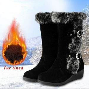 2023 Winter Soft Womens Boots Fur Hot Womens Platform Loose Shoes Flat Martin Womens Snow Boots Womens Bota New