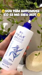 Sữa Tắm Sáng Da Giảm mụn Trẻ Hóa Da Reihaku Hatomugi Moisturizing & Washing The Body Soap 800ml