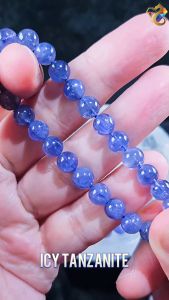 Graduation Grade Rare Icy Tanzanite Bracelet