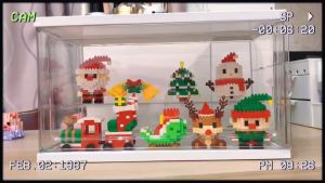 Bri-Brick Toys Multicoloured Christmas Mini Cartoon Bricks Block Cute Gift Decoration Building Blocks DIY Education Toys For Kids