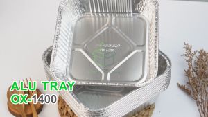 [10 Pcs] Alumunium Foil Tray Cup OX 1400 Lasagna Macaroni Schotel Klapertart Spaghetti Brulee Roti Brownies Bolu Pie