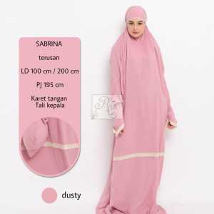 Mukena Dewasa Super Jumbo Model Simple Sabrina Mukena Terusan Rayon Lembut dan Adem Terbaru - XELLEA