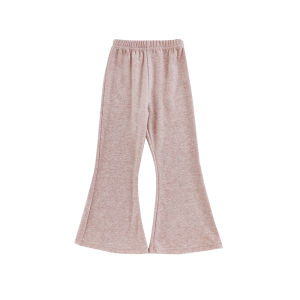 Slim Fit Flared Pants for Girls Soft Cotton Blend Casual Trousers All Season Versatile Comfortable Breathable Kids Fashion