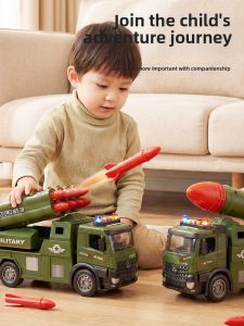 BABYSHOME | Transformable Missile Toy Car 6 Alloy Capsules for Boys