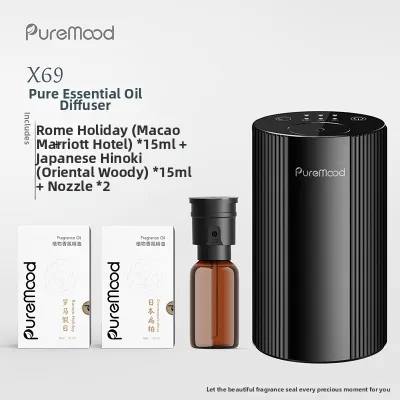 Aromatherapy Machine for Home and Car Waterless Cool Mist Diffuser Essential Oil Specific Auto Atomizing Chargeable