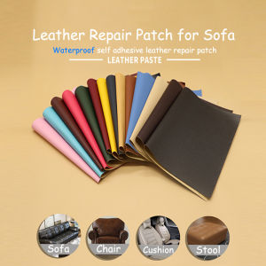 50x137cm DIY Self Adhesive Leather Fix Patch Sofa Repair PU Self Adhesive Waterproof Eco Leather Tape Dining Set Chair Seat Cover Sticker Leather for Upholstery Sofa