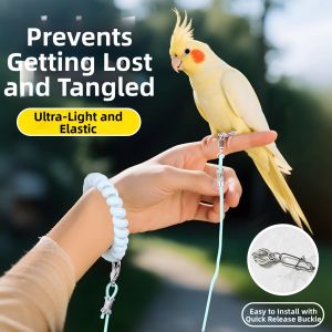 Outing Parrot Tethering Rope Ultra-light Bird Leash