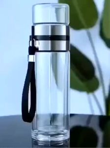 Ly Thủy Tinh Hai Lớp Phân Cách Nước Trà