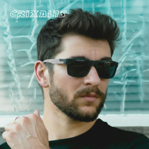 CRIXALIS Fashion Sunglasses for Men Womens Classic Sunglasses UV Protection Black Square Sun Glasses Driving Fishing Golf UV40