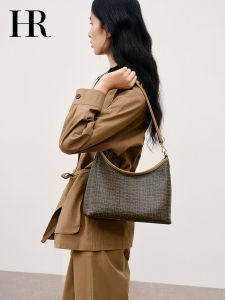 กระเป๋าสะพายข้างผู้หญิง HR Helena กระเป๋าสะพายข้างแบบสะพายข้างสไตล์ย้อนยุคแบบคลาสสิก กระเป๋าสะพายข้างแบบห้อยไหล่แบบลำลอง กระเป๋าสะพายข้างแบบลำลอง