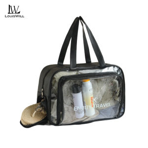 LouisWill Fashion Handheld Bag Fashion Tote Bag Cosmetic Bag Makeup Bag Waterproof Dry-Wet Swim Tote Portable Travel Toiletry Bag Large Capacity Gym Bag Separate Shoe Compartment Duffel