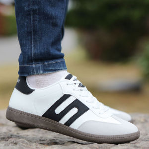 Retro Summer 2025 Mens Breathable Comfortable Soft Bottom Sports Casual Board Shoes Versatile White Sneakers Paulkayaen