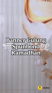 Banner Gulung Spunbond Ramadhan | Dekorasi Lebaran | Eid Mubarak Gantung Dinding