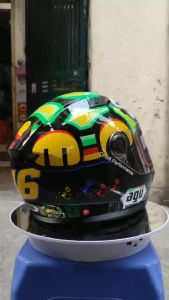 Mũ bảo hiểm fullface AGU Tem chính hãng tặng ĐUÔI GIÓ