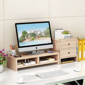 Elevating and Storage Desk Organizer
