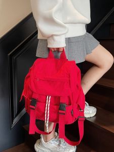 Casual Commuter Small Backpack Lightweight Drawstring Womens Bag Fashionable Shoulder Bag for Short Trips And Leisure Travel