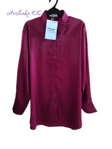Kemeja oversize katun silky premium / kemeja super jumbo wanwan best seller/ kemeja super jumbo