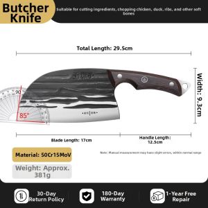 WANGMAZI | Forged Handmade Round Blade Versatile Cutting Knife