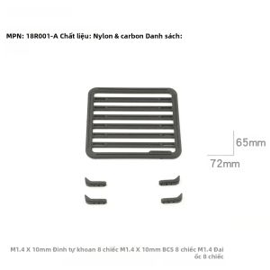 Giá Để Đồ Trên Nóc Xe RCDream Dành Cho Xe RC TRX4M AXIAL SCX24 Phụ Kiện Nâng Cấp Tỷ Lệ 1/18 1/12 1/24 # 18R001-A/B/C/D