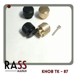Tarikan Knob Laci Lemari Huben TK - 87 Alumunium Hitam Gold
