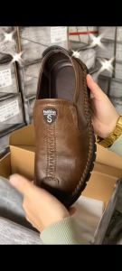 Mens Leather Shoes Slip-on Business Soft-soled Driving Shoes All-match Casual Mens Shoes