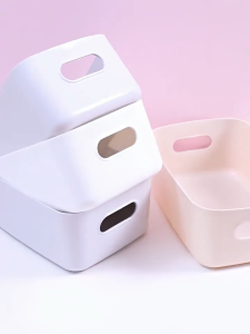 3Pcs Multifunction Storage Box Office Desktop File Snack Organizer Makeup Storage Basket Organizer