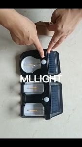 โคมไฟโซล่าเซลล์รุ่น118 3 หนังเสียง LED แสงวอร์ม เปิด/ปิดอัตโนมัติ คุณประสบความสำเร็จ