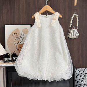 Menoea ชุดเดรสเด็ก2ถึง7 Yaers เดรสเจ้าหญิงปักเลื่อมคอกลมแขนกุดสำหรับฤดูร้อนงานแต่งงานวันเกิดชุดปาร์ตี้เด็กผู้หญิงเสื้อผ้าเสื้อผ้าลำลอง