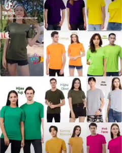 Kaos Polos Lengan Pendek Soft Katun Combed 30s