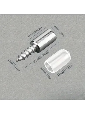 20pcs Shelf Support Pegs With Screws - Sturdy Support for Cabinets Shelves Furniture