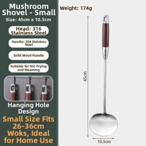 CHUANGSHUNFU | Food Grade 316 Stainless Steel Home And Professional Use Cooking Spatula