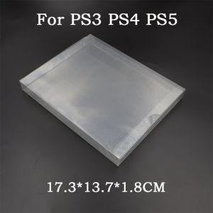 5-10PCS Clear PET Game Cartridge Protector Box Display Storage Box for PS1 PS2 PS3 PS4 PS5 Game Card PS1 US/JP/EU CD Case